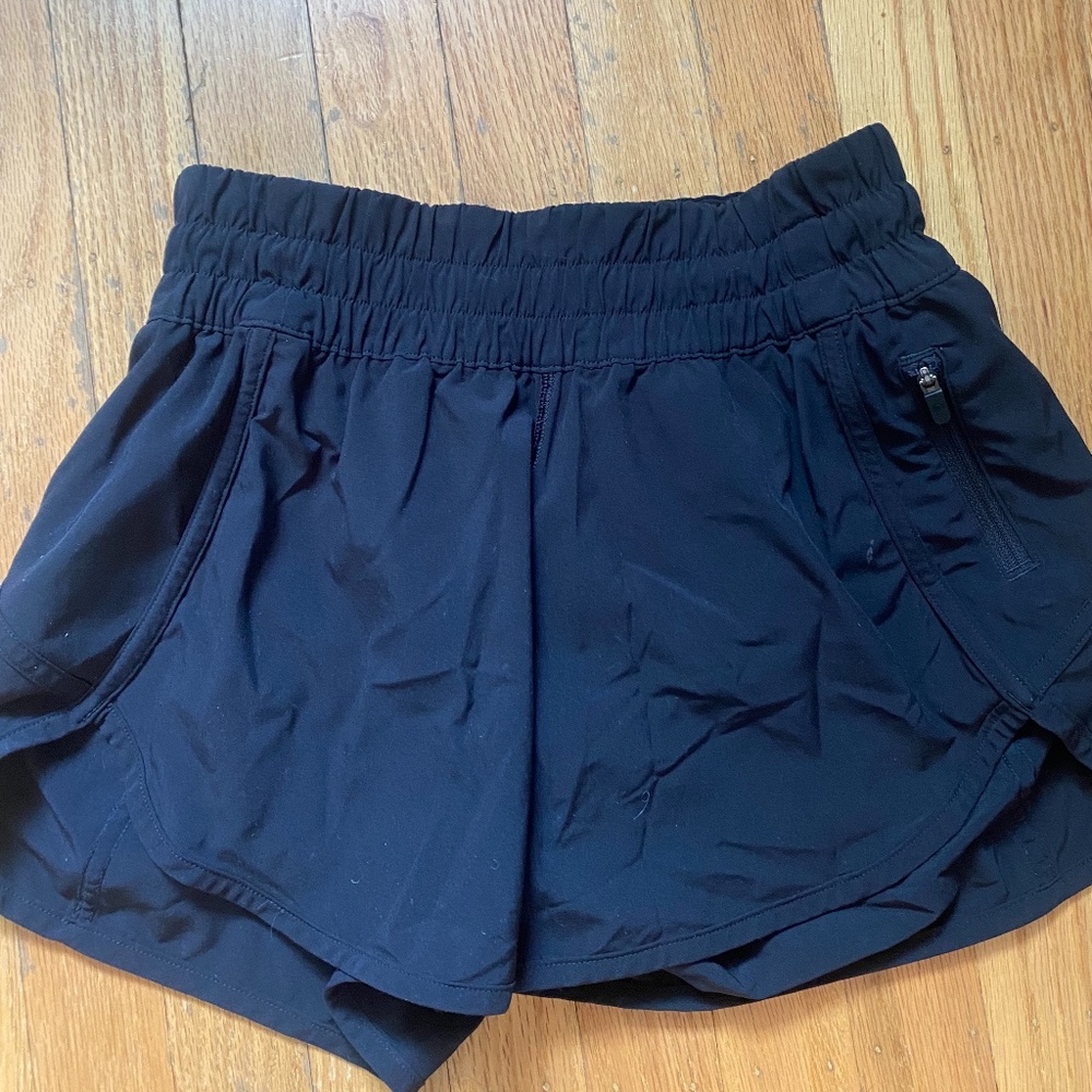 Women's Black Lululemon Track Short